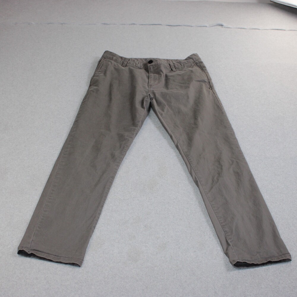 Vuori Collin Chino Pants Men 33 Gray Lightweight Chino